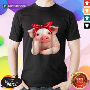 Red Bandanna Pig Shirt