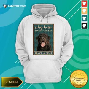 Rottweiler Why Hello Poster Hoodie