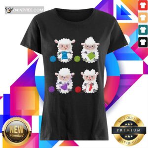 Sheep Knitting Lover Ladies Tee