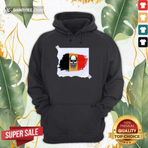 Skull Belgian Flag Hoodie