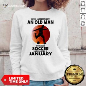 An Old Man Loves Soccer January Sweater