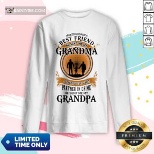 Best Friend Grandma And Grandpa Long-sleeved