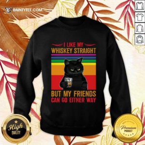 Black Cat I Like My Whiskey Straight Sweater