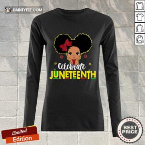 Black Girl Kids Juneteenth Long-sleeved