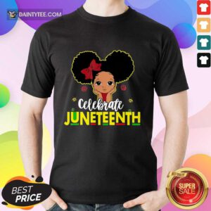 Black Girl Kids Juneteenth Shirt