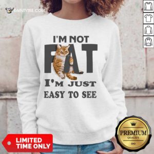Cat I'm Not Fat I'm Just Easy To See Sweater