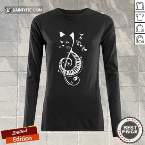 Cat Music Note Long-sleeved