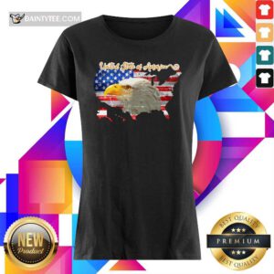 Eagle United States Of America Flag Ladies Tee