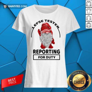 Gnome Lefse Tester Reporting For Duty Ladies Tee