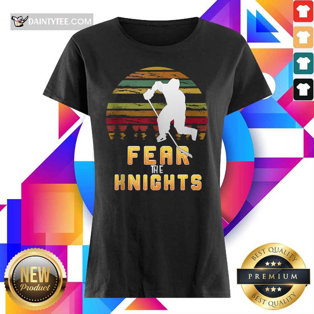 Goaltender Golden Ice Hockey Fear The Knight Vintage Ladies Tee Goaltender Golden Ice Hockey Fear The Knight Vintage Ladies Tee