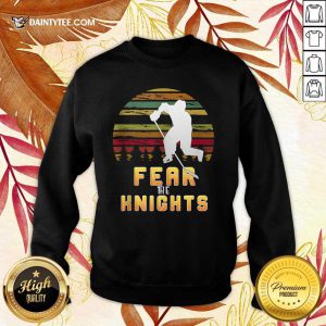Goaltender Golden Ice Hockey Fear The Knight Vintage Sweater
