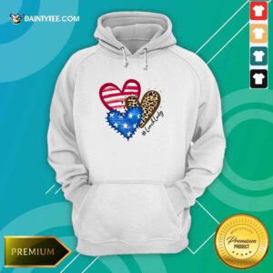 Heart USA Leopard Lunch Lady Hoodie