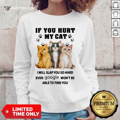 If You Hurt My Cat I Will Slap You Sweater