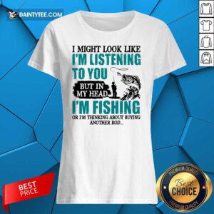 In My Head I'm Fishing Ladies Tee