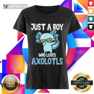 Just A Boy Axolotls Kawaii Ladies Tee
