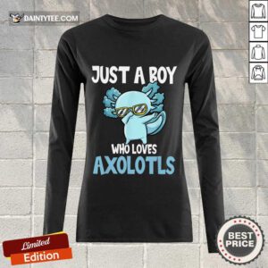 Just A Boy Axolotls Kawaii Long-sleeved