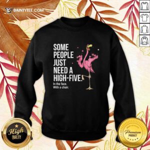 Just Need A High Five Flamingo Sweater