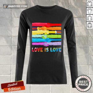 LGBT Love Is Love Hold Hand Long-sleeved