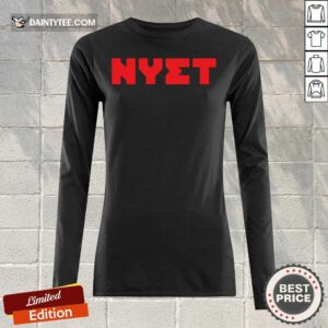 Nyet Red Text Gift Long-sleeved