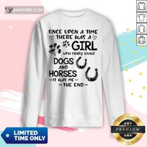 Once Upon A Time Girl Dogs And Horse Long-sleeved