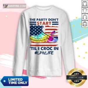 The Party Don't Start Til Croc In LNP Life Long-sleeved