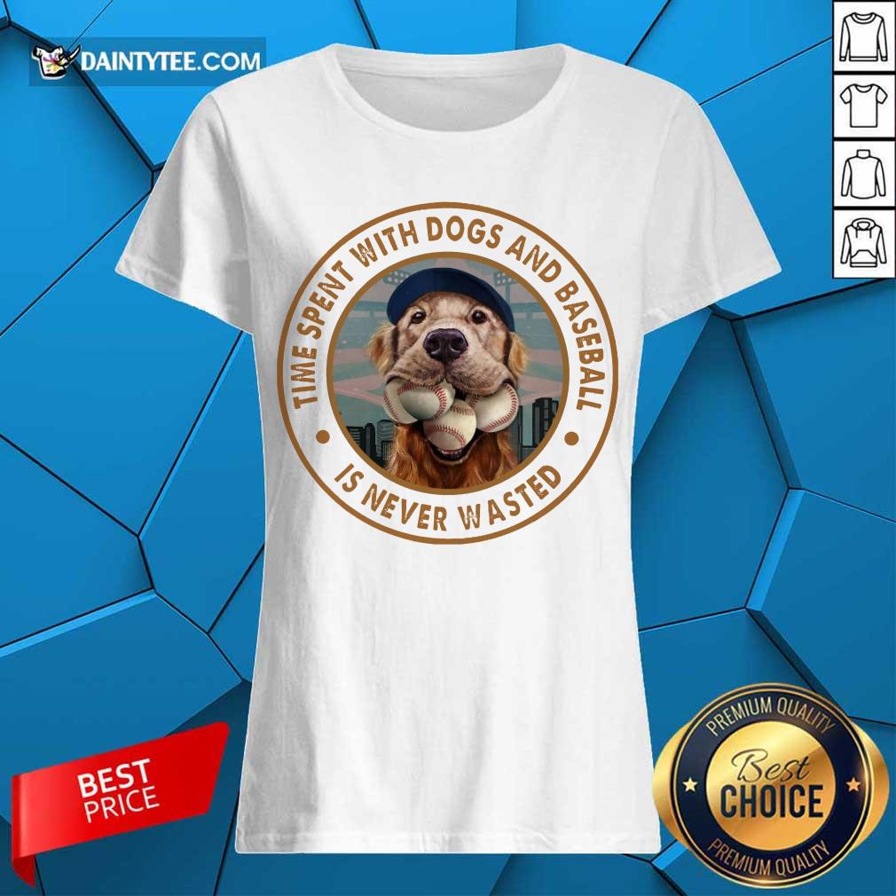 Time With Dogs And Baseball Ladies Tee Time With Dogs And Baseball Ladies Tee