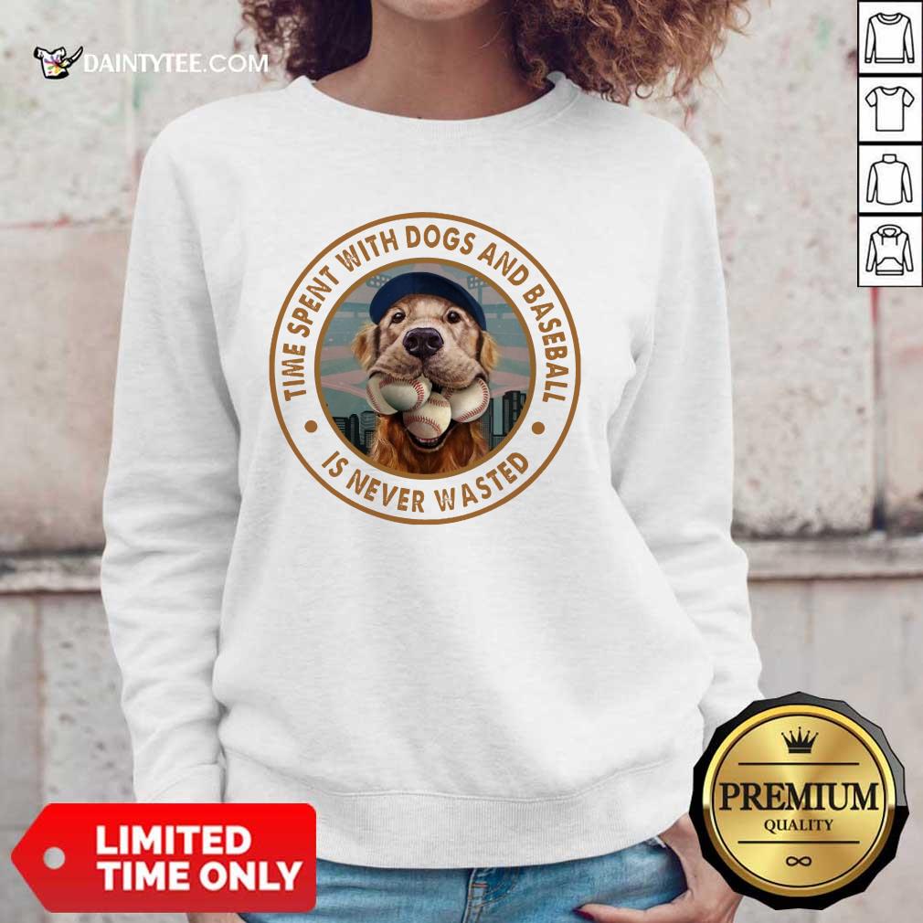 Time With Dogs And Baseball Sweater Time With Dogs And Baseball Sweater