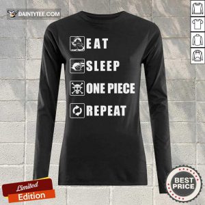 Top Eat Sleep One Piece Repeat Long-sleeved