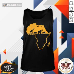 Awesome Africa Safari African Wild Animals Environment National Park Tank-top