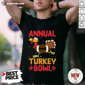 Awesome Annual Turkey Bowl Funny Thanksgiving T-Shirt