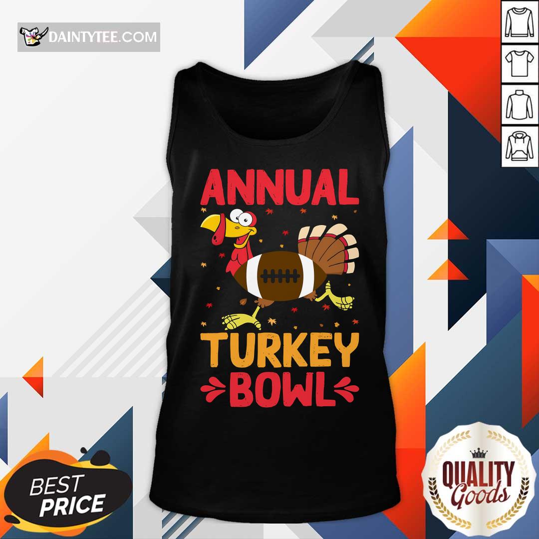 Awesome Annual Turkey Bowl Funny Thanksgiving Tank-top