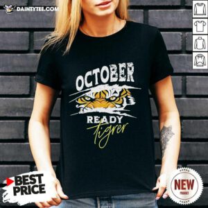 Nice 2024 October Ready Tigers V-neck