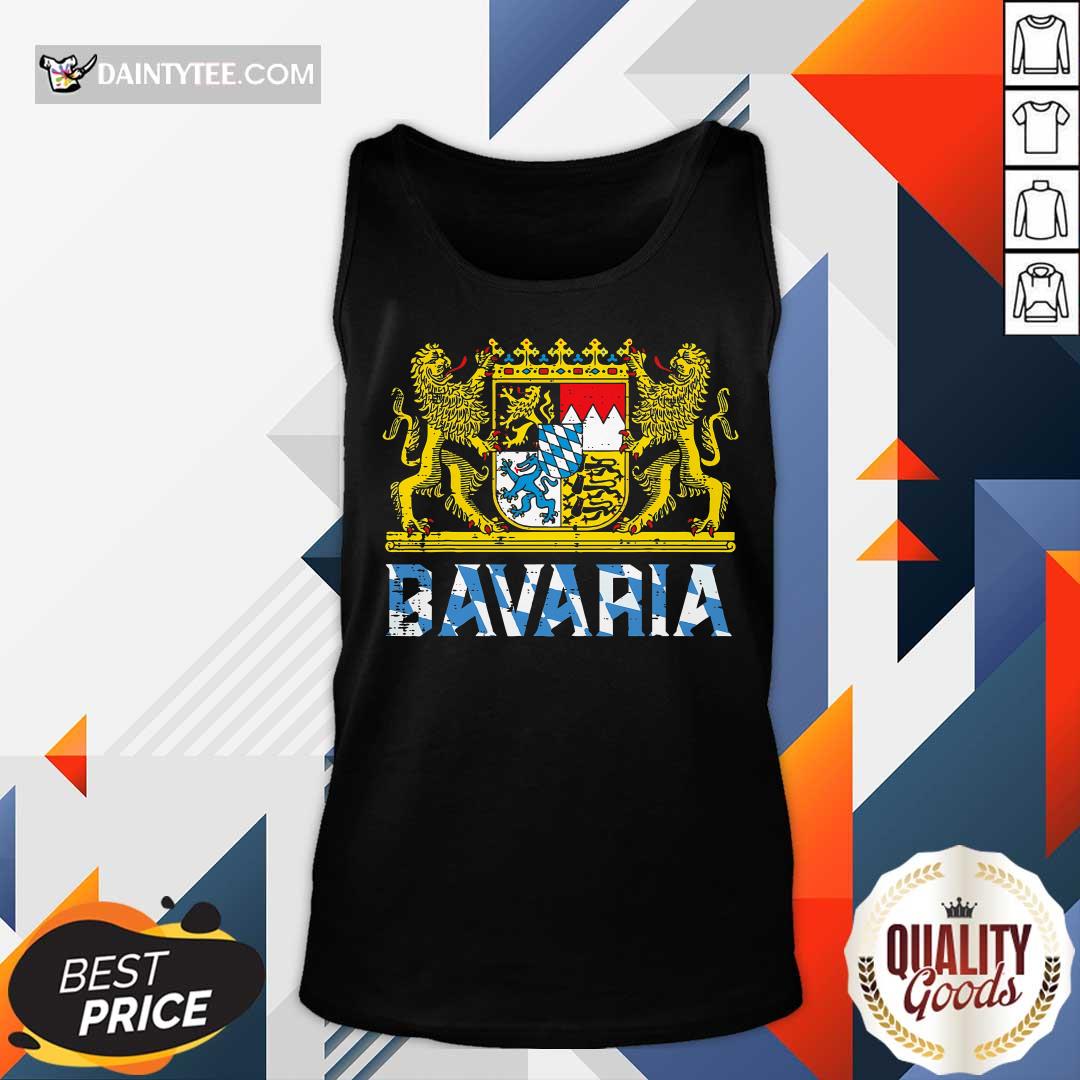 Original Bavaria Crest Lion Vintage German Oktoberfest Tank-top