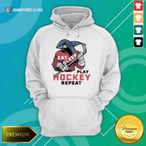 Awesome Eat Sleep Play Hockey Repeat Shark Hoodie