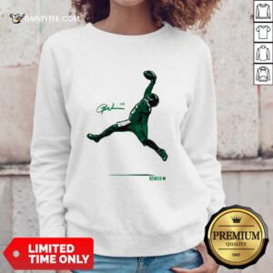 Awesome Garrett Wilson One-Handed Air Catch Sweater