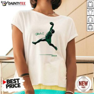 Awesome Garrett Wilson One-Handed Air Catch V-neck