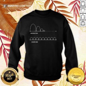 Good A Visual Comparison Of Motivation And Discipline Sweater