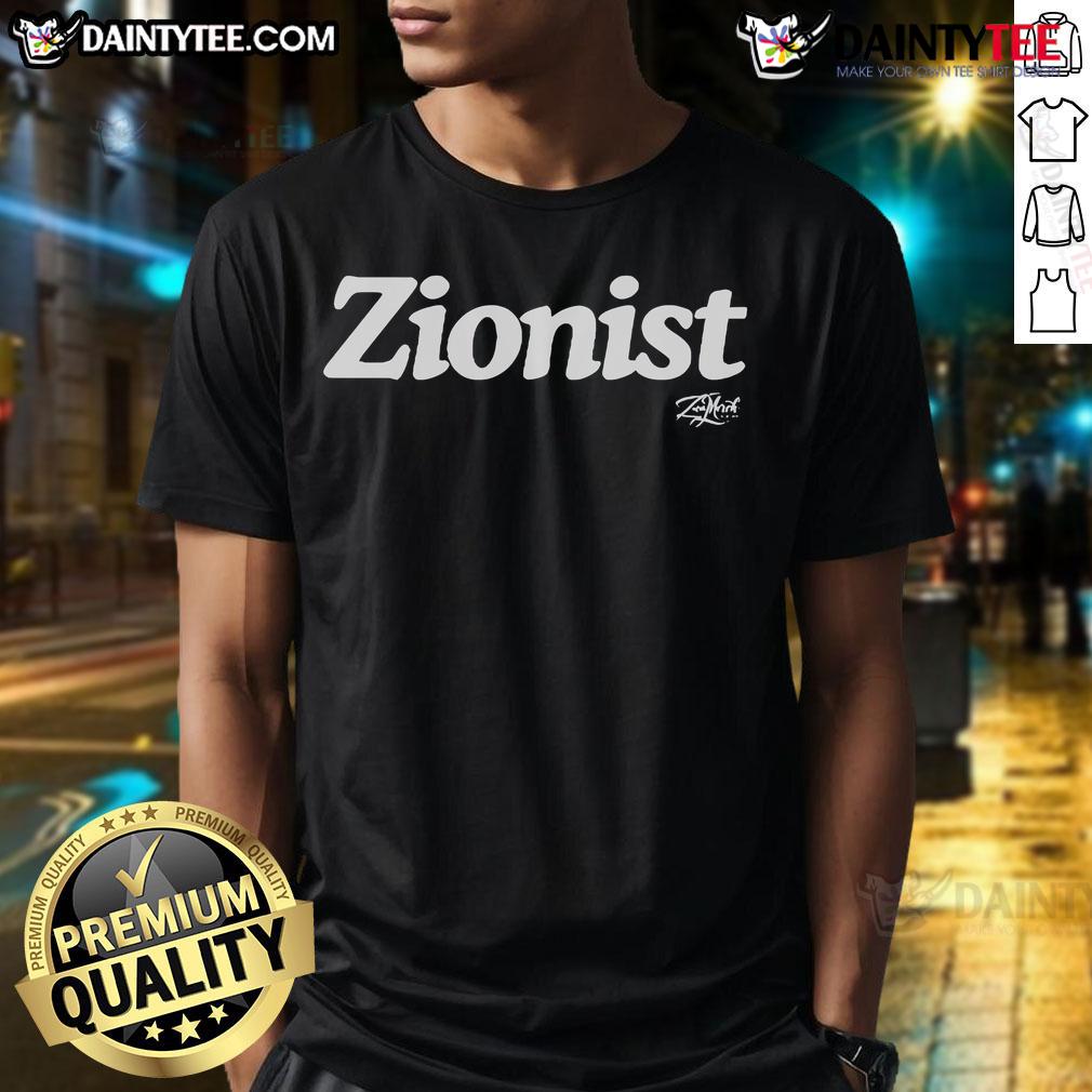 Official Open Source Intel Zionist Fitted T-Shirt featuring a modern design and bold graphics, perfect for casual wear.