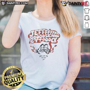 Official Poison City e Jeff Rosenstock Garf Ladies Tee featuring vibrant graphic design on a stylish women's shirt.