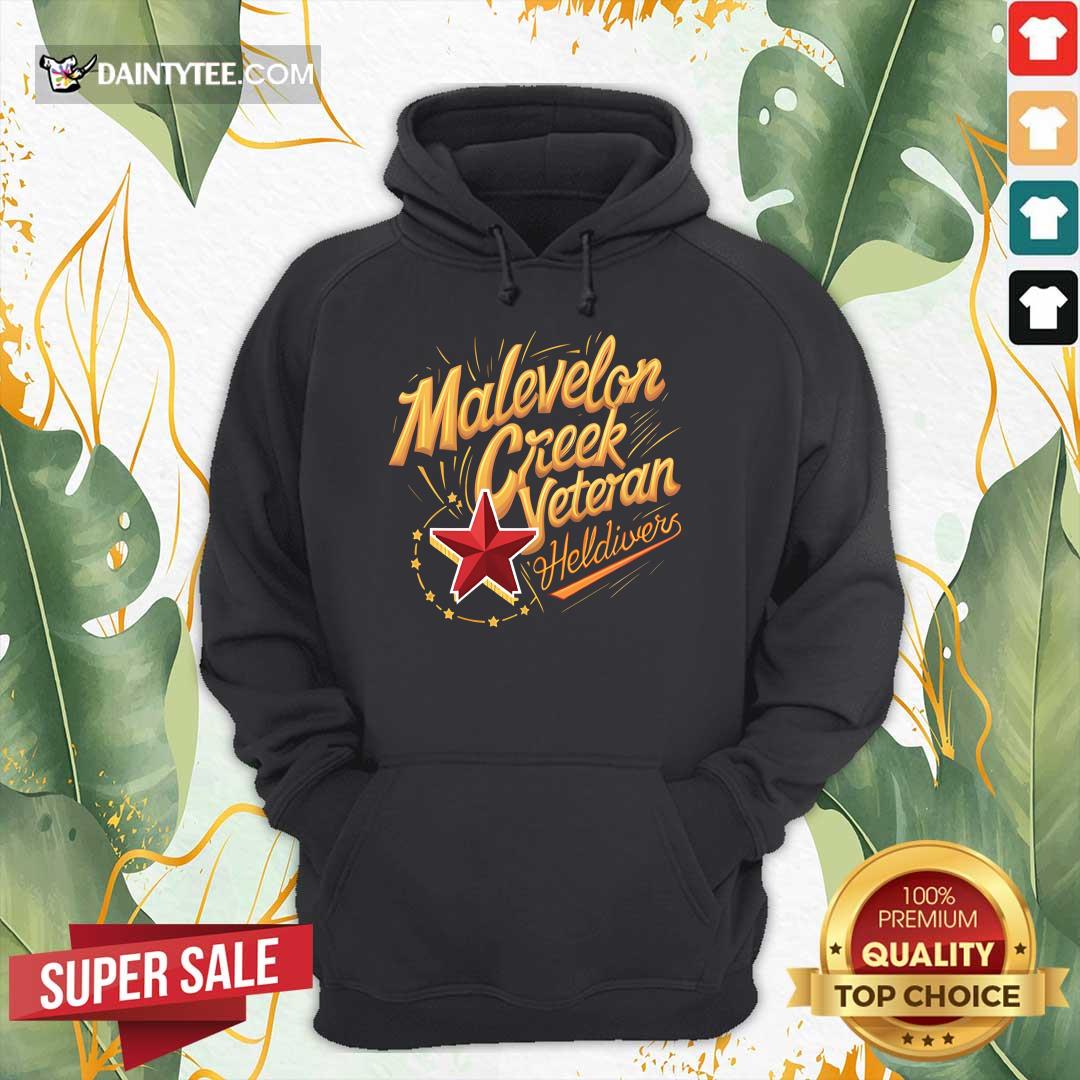 Pretty Malevelon Creek Veteran Helldivers Hoodie