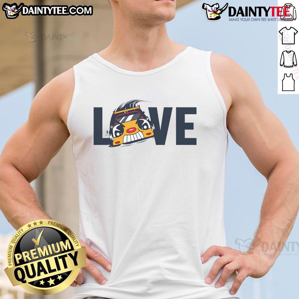Adorable slot car tank top featuring a cute slot car design, perfect for RC car and minicar enthusiasts.