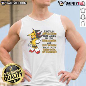 Awesome Cool AF Disorder Shadowchu Pikachu Shadow The Hedgehog tank top design featuring vibrant graphics and unique style.