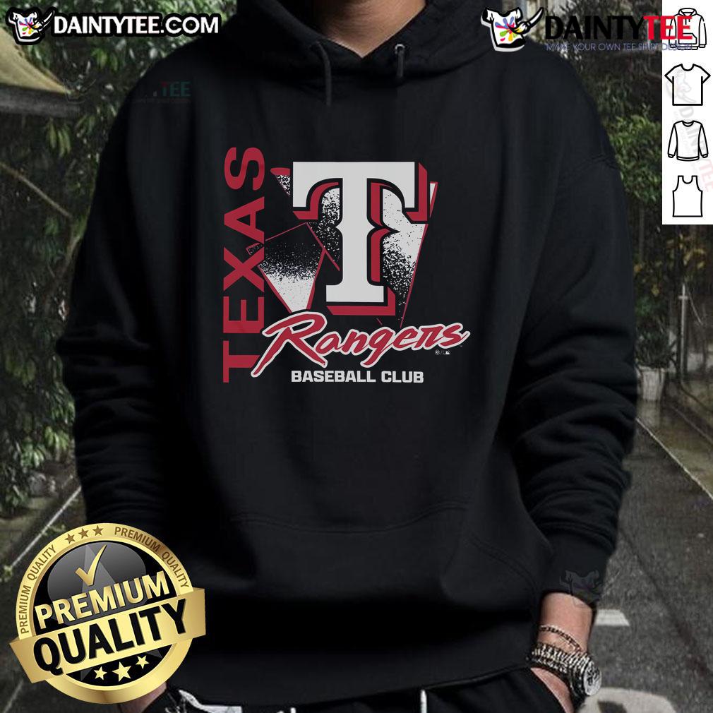 Awesome Texas Rangers Side Arm Baseball Club Hoodie in navy blue, featuring team logo and stylish design for fans.