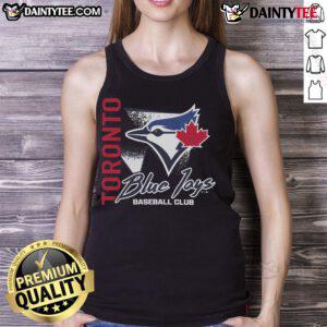 Awesome Toronto Blue Jays side arm baseball club tank top showcasing team spirit and style for fans.