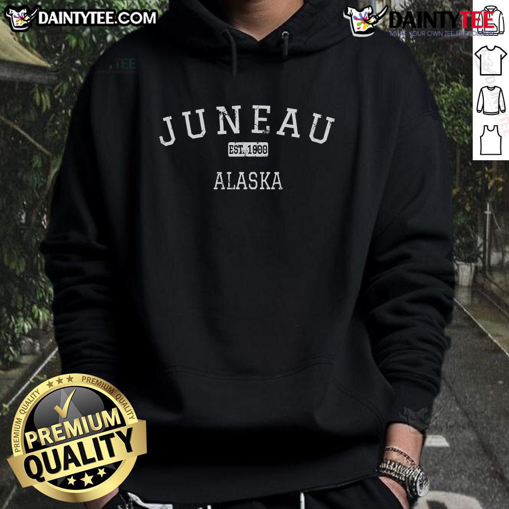 Vintage Good Juneau Alaska Est 1900 hoodie featuring classic design and nostalgic graphics celebrating Juneau's history.