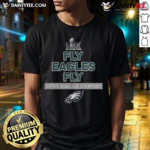 Good Nike Philadelphia Eagles Super Bowl Champs T-Shirt featuring team colors and logo, perfect for fans celebrating victory.