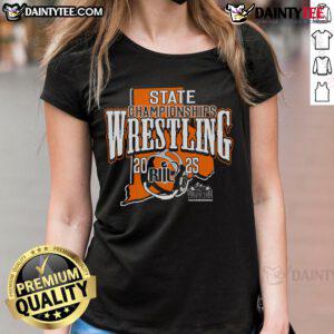 Good Riil Wrestling States Ladies Tee featuring a stylish design perfect for female wrestling fans and athletes.