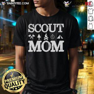 Good Scout Mom T-Shirt for camping, showcasing support for scouting troops with a stylish design for proud scouting moms.