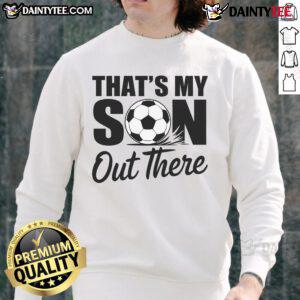 Good Soccer Mom Dad Proud Parent Game Day Sweatshirt in cozy fabric, perfect for cheering at youth soccer matches.