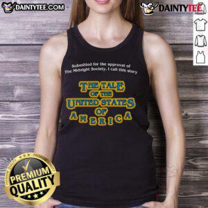 USA tank top design featured in 'The Tale of the Midnight Society' showcasing a unique story theme and vibrant colors.